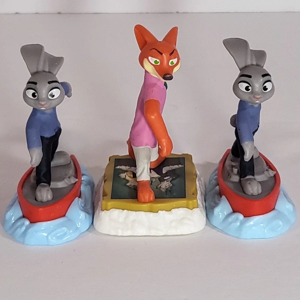 Lot of 8 Disney Zootopia McDonalds Happy Meal Nick Judy Flash Pawbert Nibbles